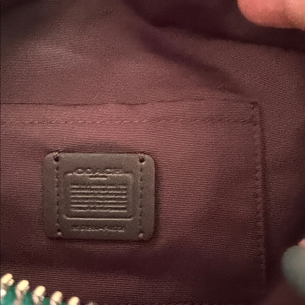 Coach Teal Leather Women's Bag - Picture 5 of 9
